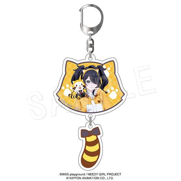 NEEDY GIRL OVERDOSE×ラスカル しっぽ付き2連アクリルキーホルダー 衣装チェンジVer. あめちゃん&ラスカル【予約商品】
