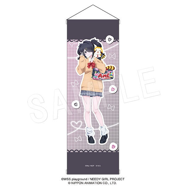NEEDY GIRL OVERDOSE×ラスカル B2ハーフタペストリー 平成制服スタイルVer. あめちゃん&ラスカル【予約商品】