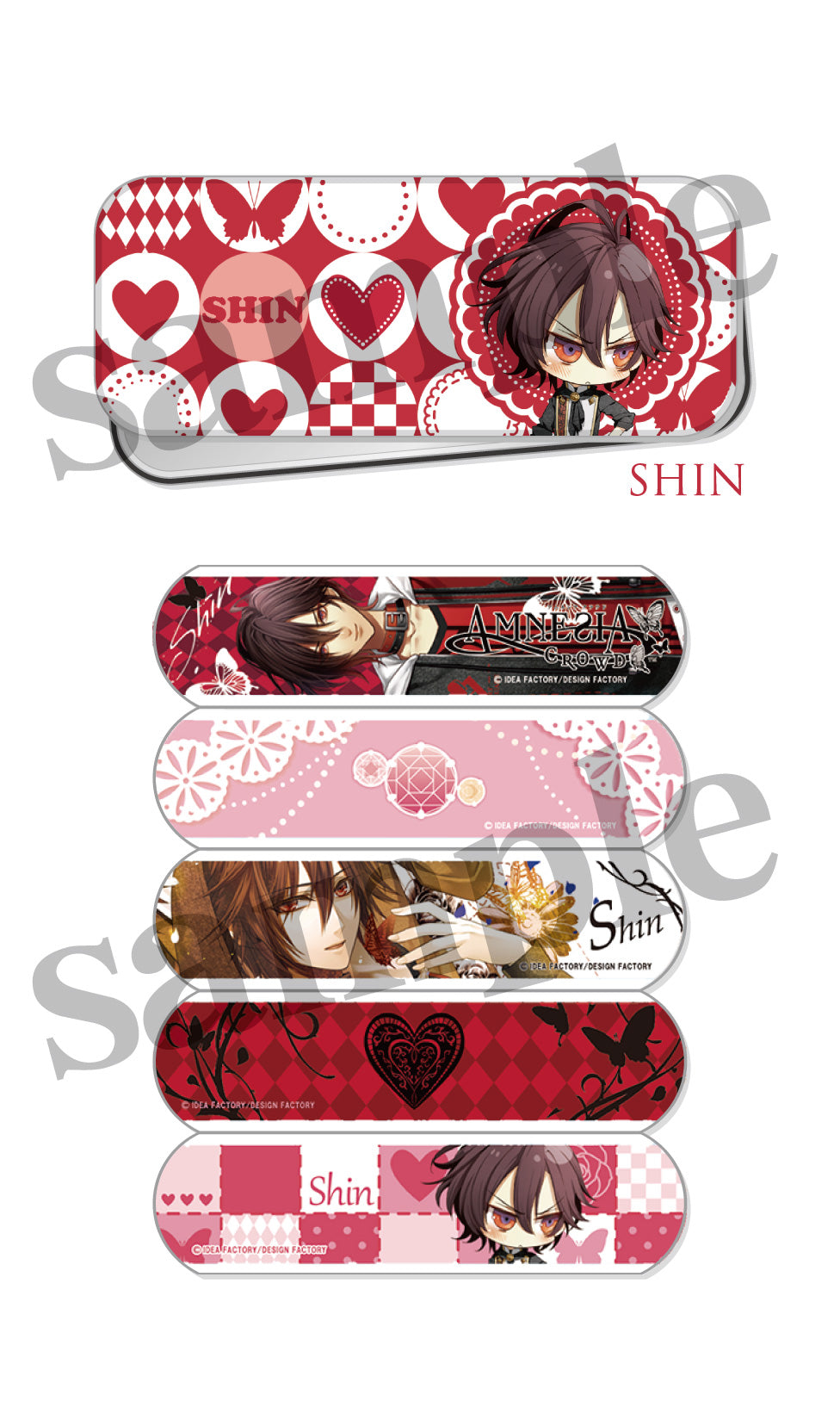 AMNESIA CROWD 缶入り絆創膏コレクション SHIN【お取り寄せ商品】