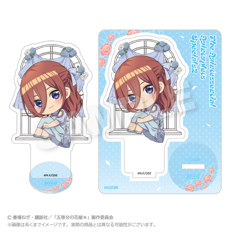 五等分の花嫁* ミニキャラアクリルマスコット 水玉パステルVer. 中野三玖【予約商品】