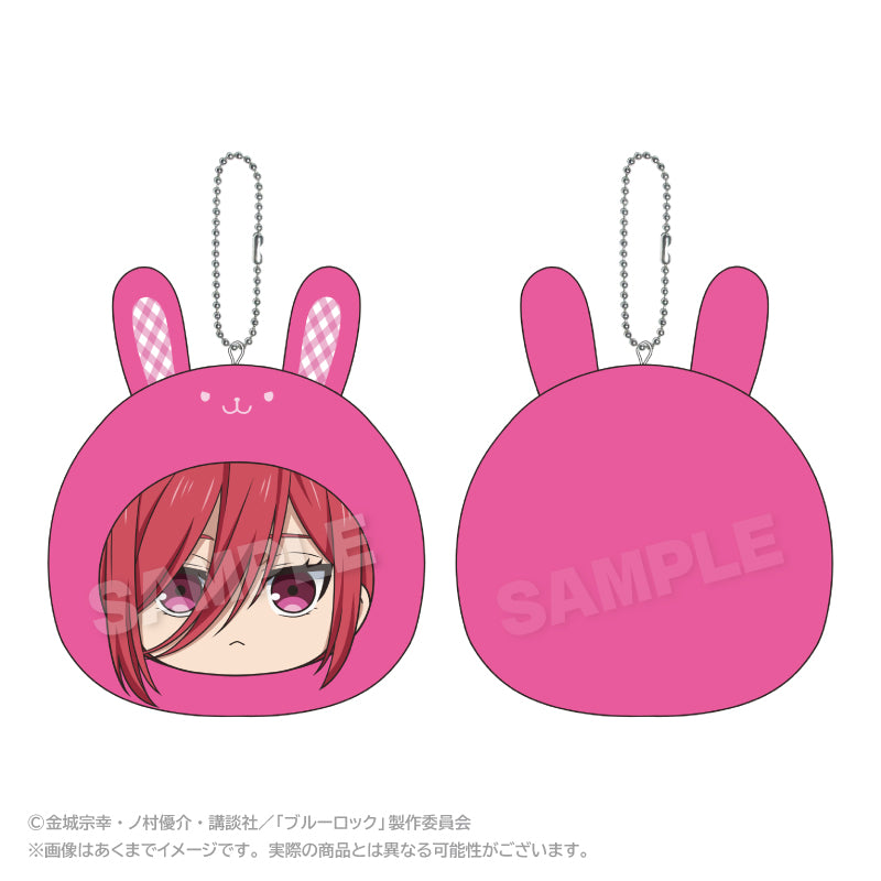 ブルーロック まるめいつクッションキーホルダー うさぎVer. 千切豹馬