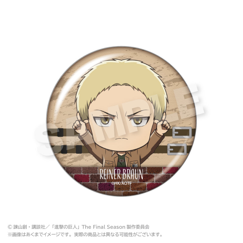 進撃の巨人 ぽいんつ缶バッジ ライナー・ブラウン【予約商品】
