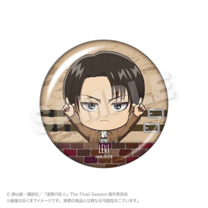 進撃の巨人 ぽいんつ缶バッジ リヴァイ【予約商品】