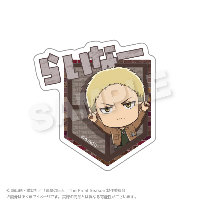 進撃の巨人 ぽいんつネームバッジ ライナー・ブラウン【予約商品】
