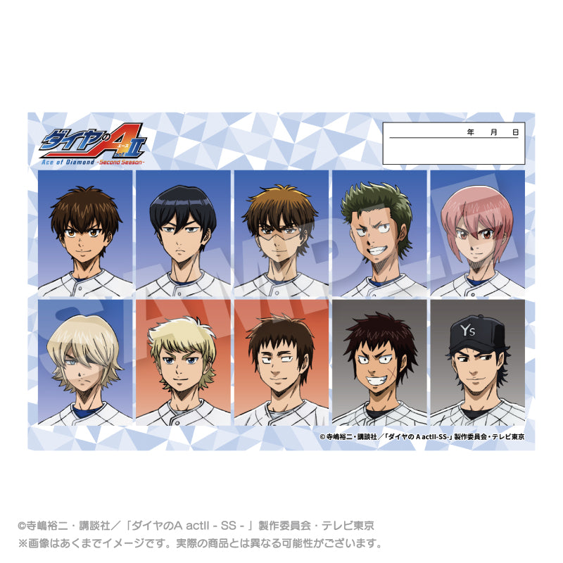ダイヤのA ロングステッカー ダイヤのA act II -Second Season- 証明写真風ステッカー【予約商品