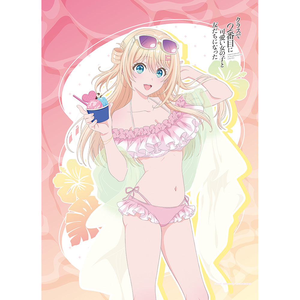 レア 市販品 タペストリー くらにか 海 夕 クラスで2番目に可愛い女の子と友だちになった 描き下ろしB2