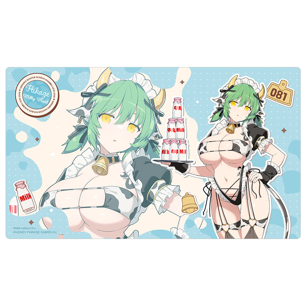 シノビマスター 閃乱カグラ NEW LINK 描き下ろしラバーマット 日影/ミルキーメイド【予約商品】