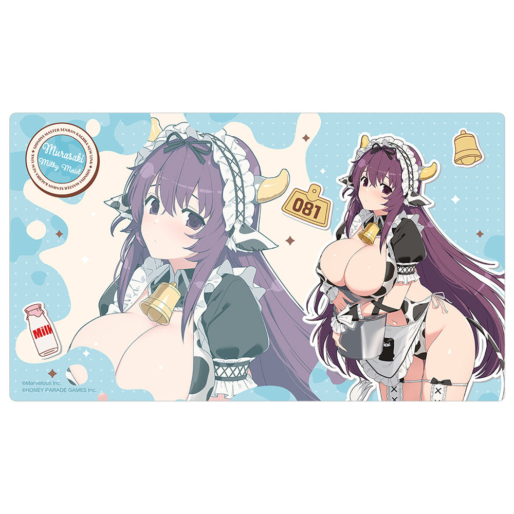 シノビマスター 閃乱カグラ NEW LINK 描き下ろしラバーマット 紫/ミルキーメイド【予約商品】