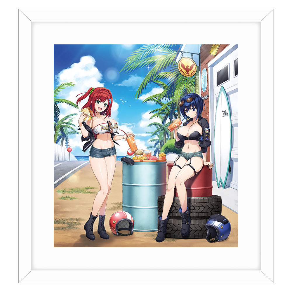 ドルフィンウェーブ 描き下ろし複製原画 咲宮入華&都条みちる/コースト