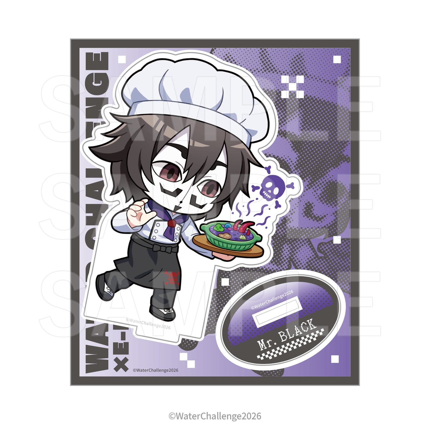 ウォーターチャレンジ×E-DINER アクリルスタンド ミスターブラック【予約商品】