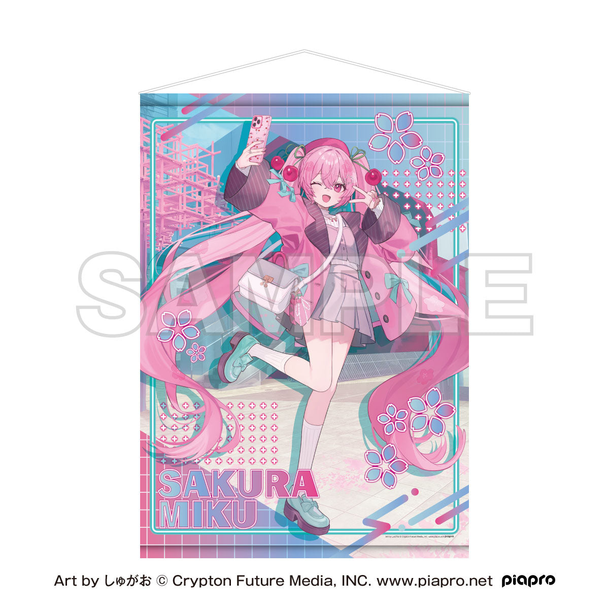 桜ミク×Shibuya Sakura Stage B2タペストリー Art by しゅがお【予約