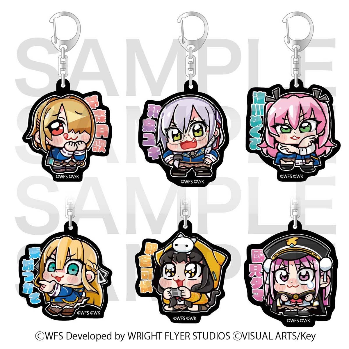 【Box/6】ヘブンバーンズレッド Art by 大川ぶくぶ トレーディングブラックアクリルキーホルダー【予約商品】
