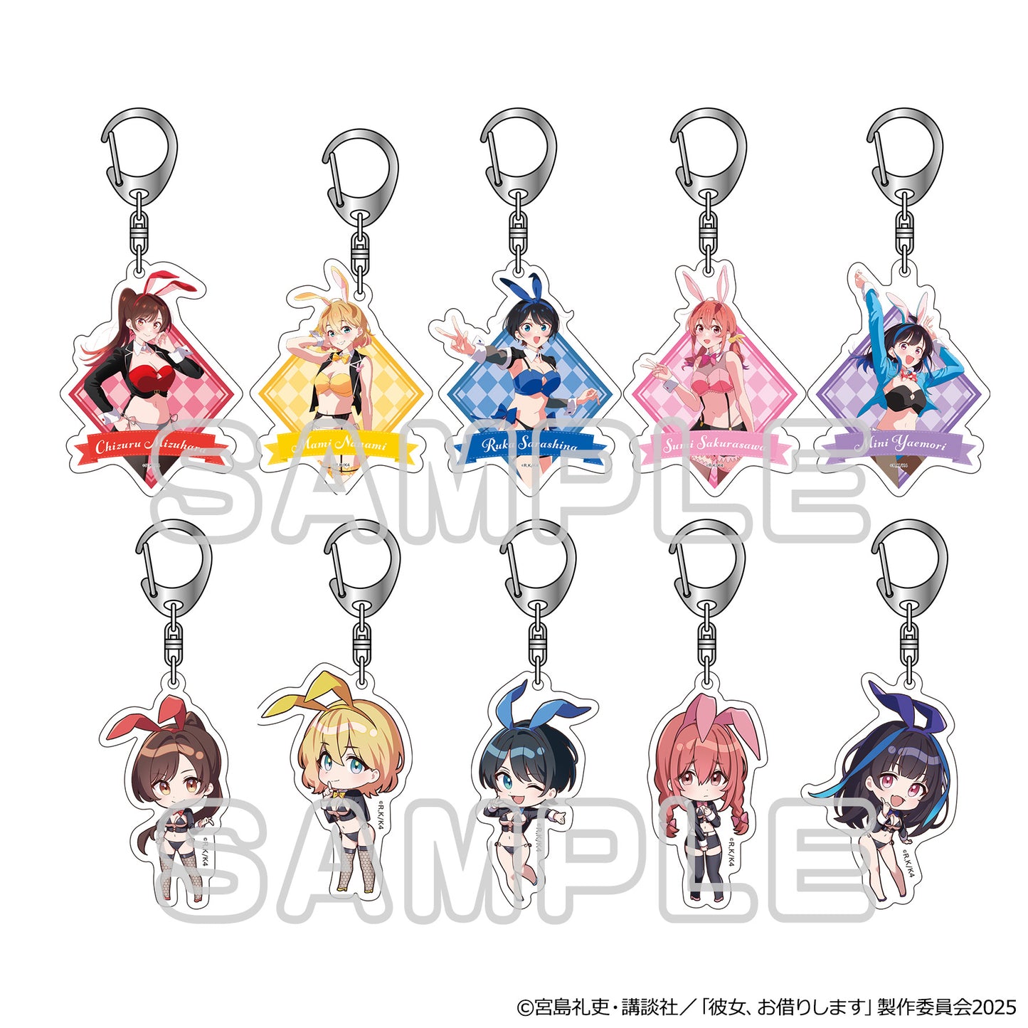 【Box/10】彼女、お借りします トレーディングアクリルキーホルダー 逆バニー【予約商品】