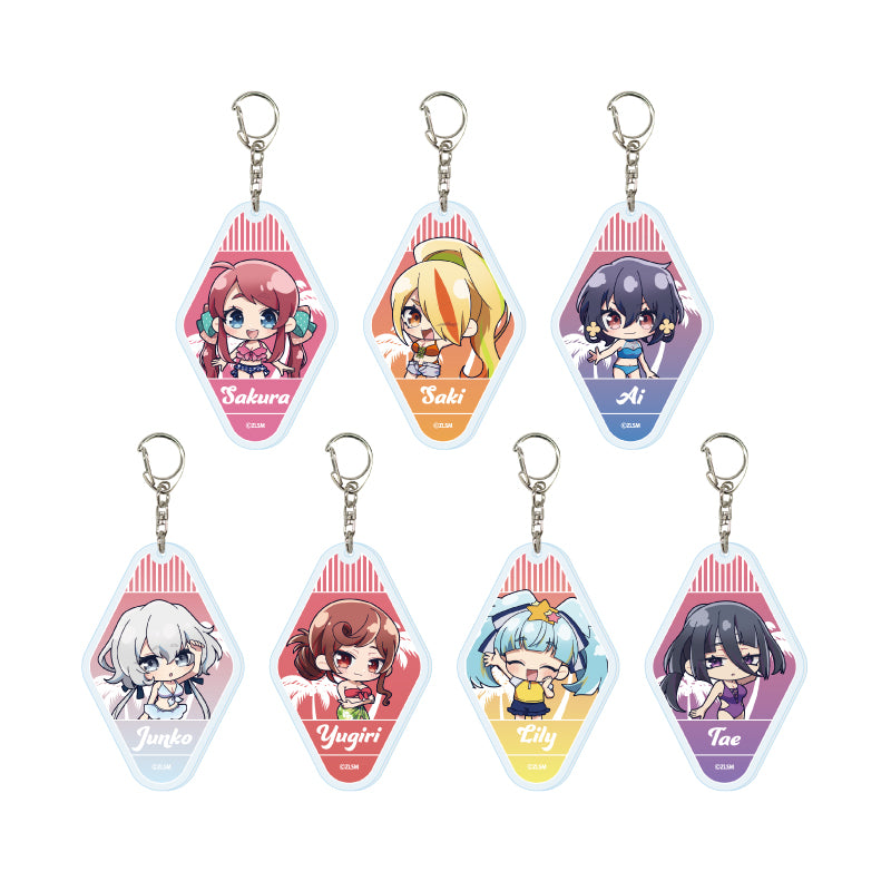 【Box/7】アクリルキーホルダー 劇場版 ゾンビランドサガ ゆめぎんがパラダイス 01 水着Ver.(ミニキャライラスト)【予約商品】