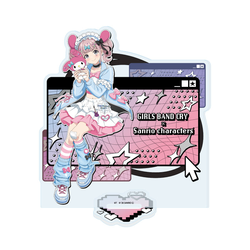 アクリルスタンド ガールズバンドクライ×サンリオキャラクターズ 33 ヒナ×マイメロディ(コラボイラスト)