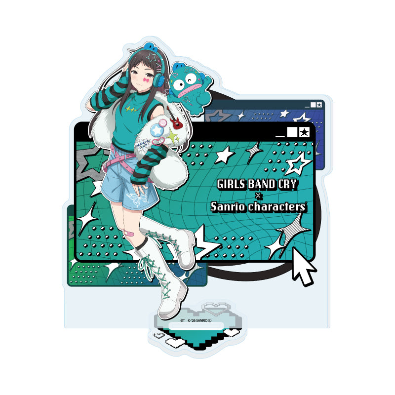 アクリルスタンド ガールズバンドクライ×サンリオキャラクターズ 35 リン×ハンギョドン(コラボイラスト)