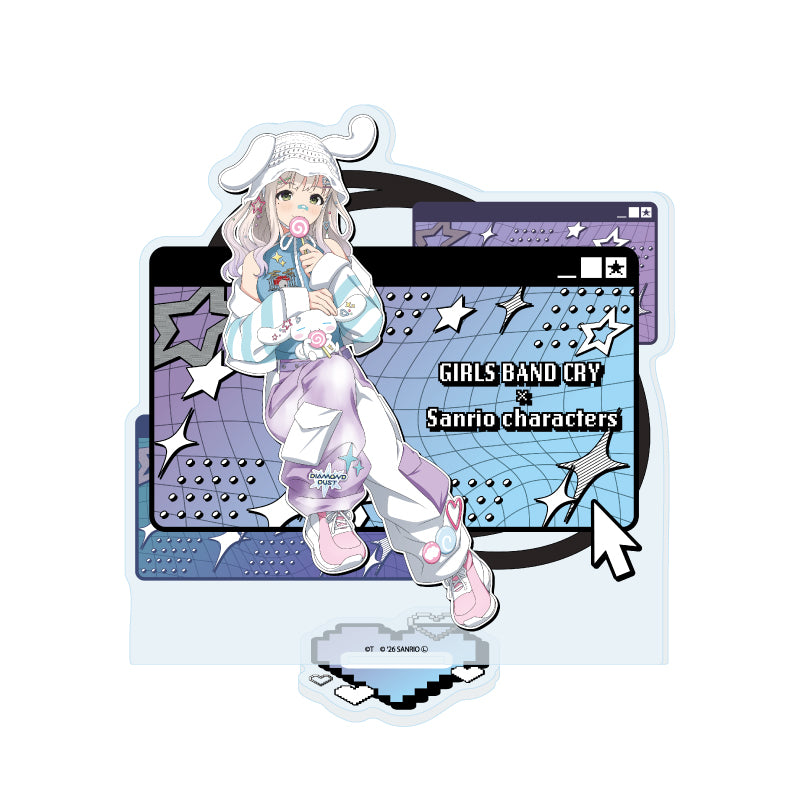 アクリルスタンド ガールズバンドクライ×サンリオキャラクターズ 36 アイ×シナモロール(コラボイラスト)