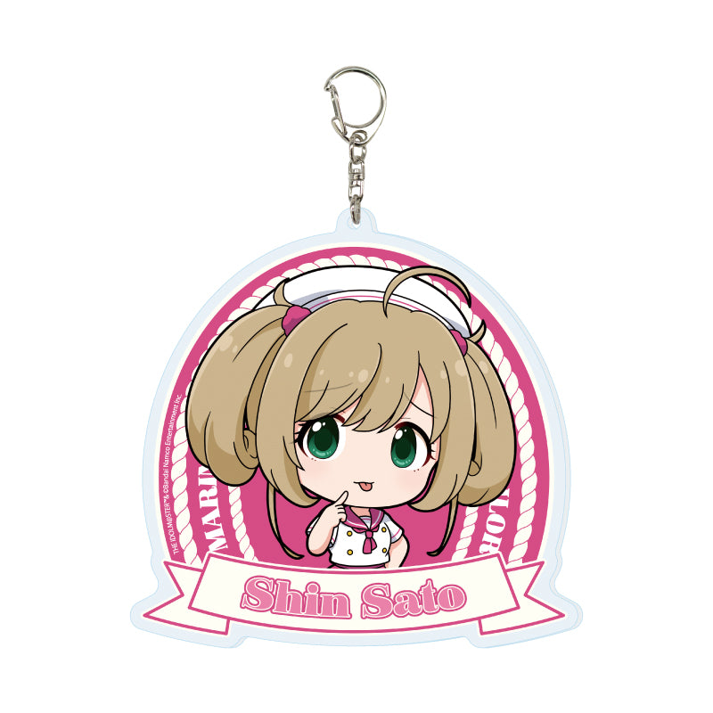デカアクリルキーホルダー アイドルマスター シンデレラガールズ 27 佐藤心 マリンセーラーVer.(ミニキャライラスト)【予約商品】