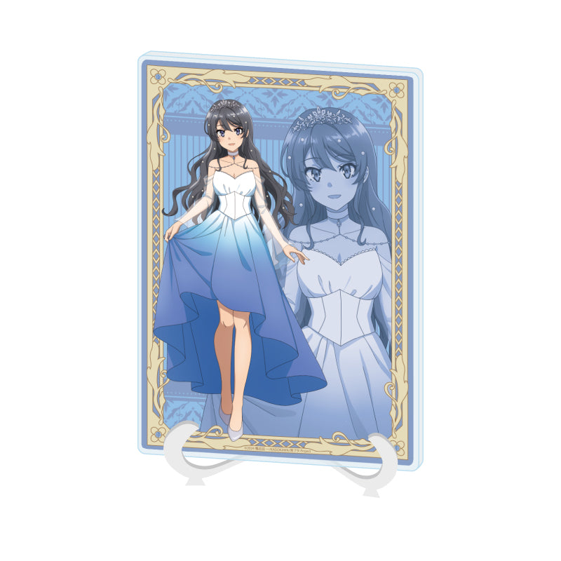 アクリルアートボード A5サイズ 青春ブタ野郎シリーズ 06 桜島麻衣 フラワードレスVer.(描き下ろしイラスト)【予約商品】