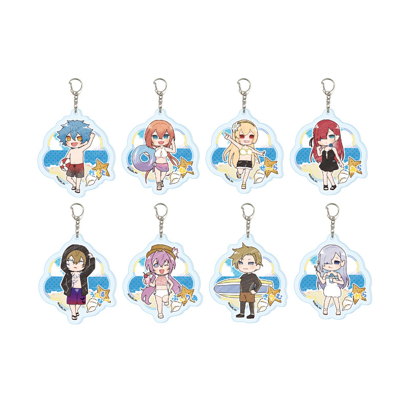 【Box/8】アクリルキーホルダー 白猫プロジェクト 09 水着Ver.(グラフアートイラスト)【予約商品】