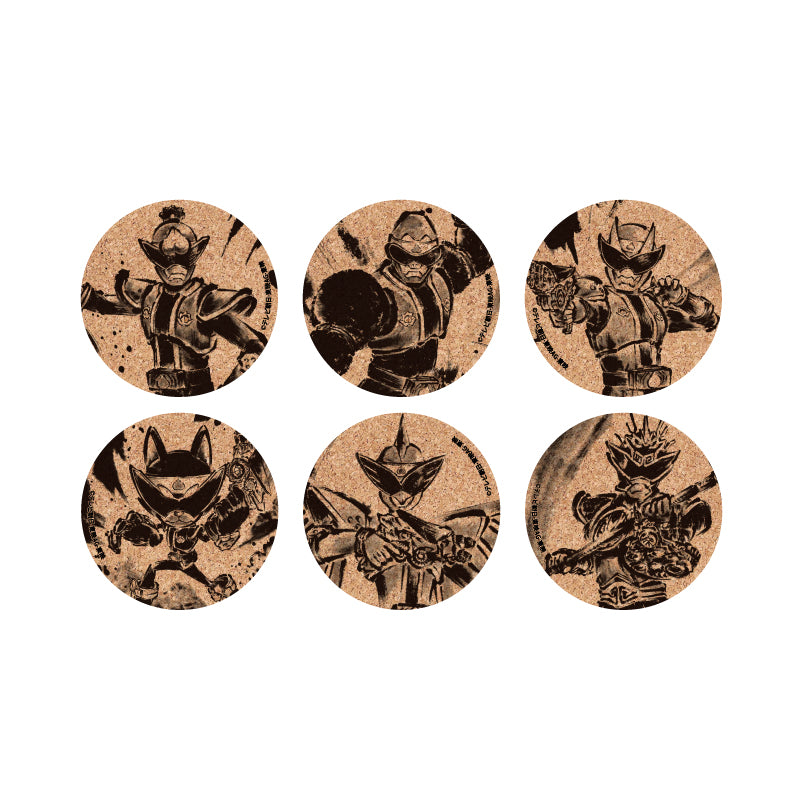 【Box/6】コルクコースター 暴太郎戦隊ドンブラザーズ 01 描き起こしイラスト【予約商品】