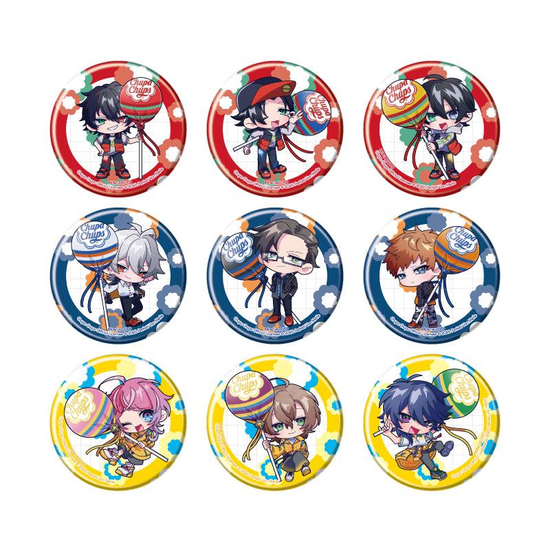 【Box/9】缶バッジ ヒプノシスマイク -Division Rap Battle-×チュッパチャプス 01 ミニキャライラスト【予約商品】
