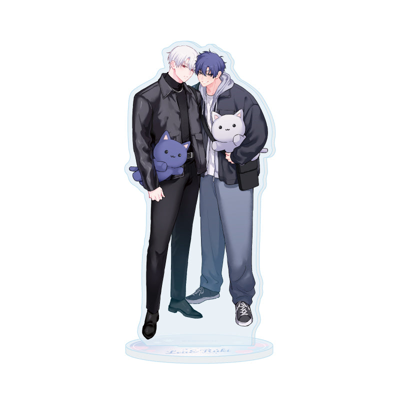 アクリルスタンド 吸血鬼と人間のBL 01 レア・スネークアイ&獅子神流貴(描き下ろしイラスト)【予約商品】