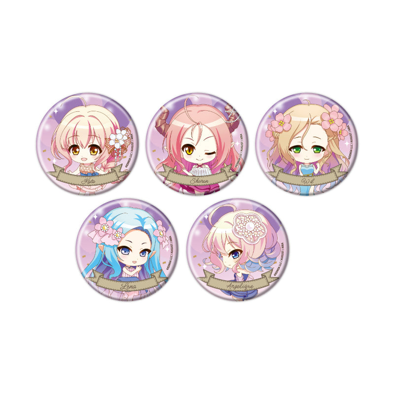 【Box/5】缶バッジ あいりすミスティリア!-少女のつむぐ夢の秘跡- 07 パーティードレスVer.(ミニキャライラスト)【予約商品】