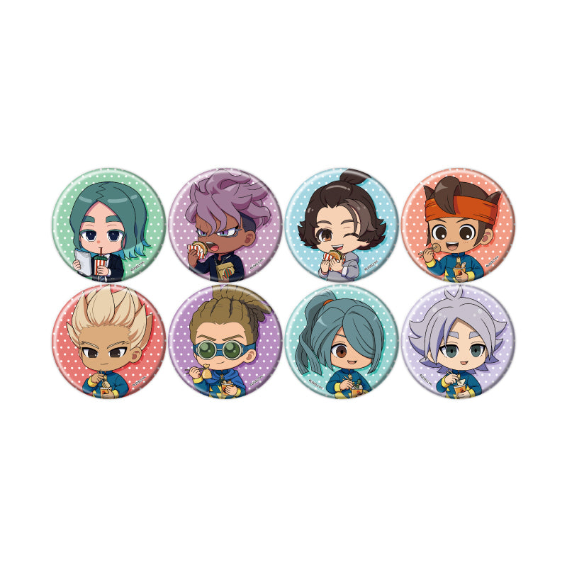 【Box/8】缶バッジ イナズマイレブン 英雄たちのヴィクトリーロード 03 食べ歩きVer.(ミニキャライラスト)【予約商品】