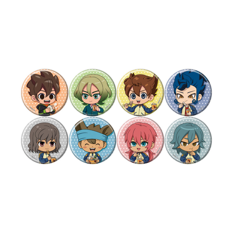 【Box/8】缶バッジ イナズマイレブン 英雄たちのヴィクトリーロード 04 食べ歩きVer.(ミニキャライラスト)【予約商品】