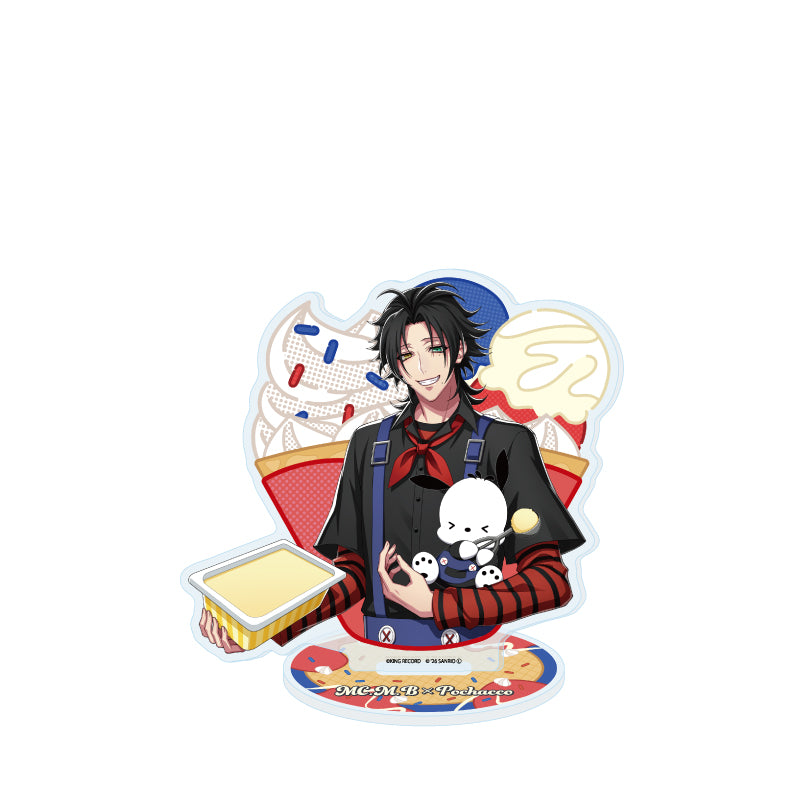 アクリルスタンド ヒプノシスマイク SANRIO NAKAYOKU EDIT 20 山田二郎×ポチャッコ(コラボイラスト)【予約商品】