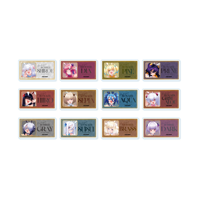 異世界はスマートフォンとともに2  とらのあな特典 描き下ろし アクリルプレート Box/12】おなまえアクリルプレートバッジ ボンバーガール 01 描き