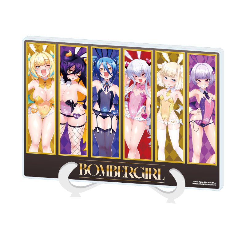 アクリルアートボード A5サイズ ボンバーガール 01 コマ割りデザインA(描き下ろしイラスト)【予約商品】