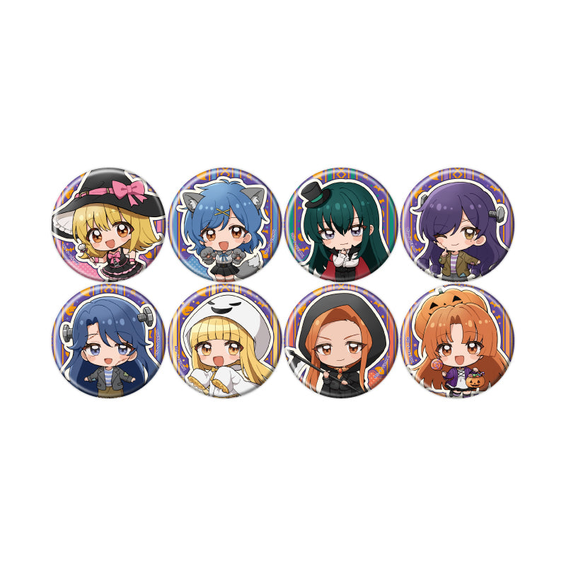 【Box/8】缶バッジ マーメイドメロディー ぴちぴちピッチ 02 ハロウィンVer.(ミニキャライラスト)【予約商品】
