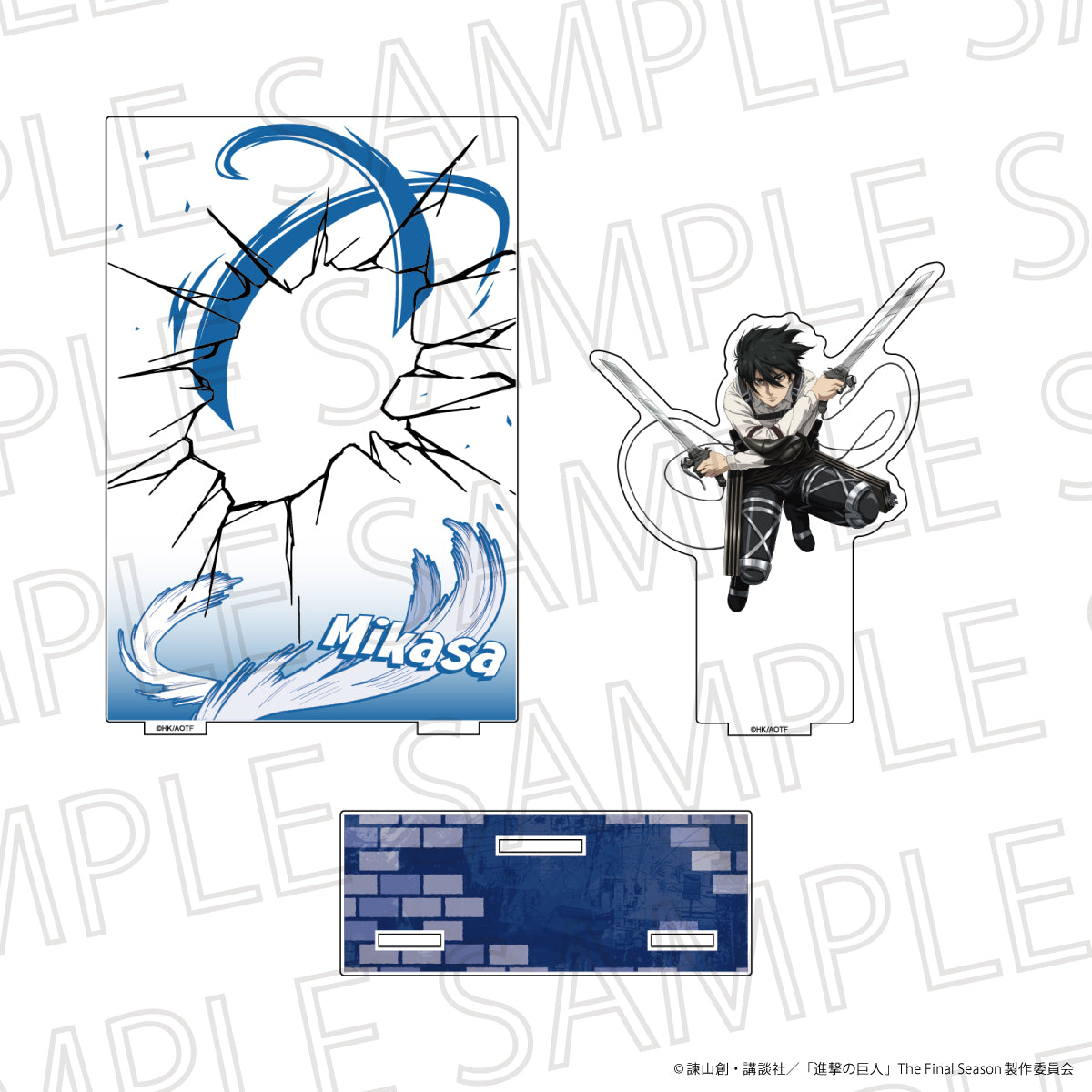 進撃の巨人 The Final Season 戦闘シーンアクリルジオラマスタンド ミカサ・アッカーマン【予約商品】