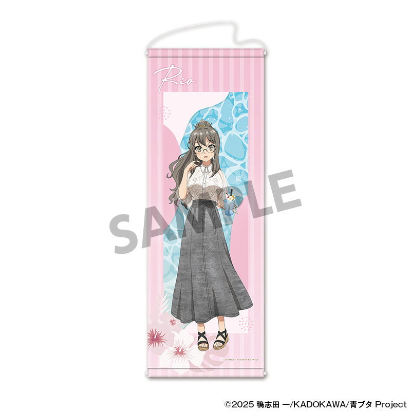 青春ブタ野郎シリーズ 描き下ろしスリムタペストリー 双葉理央 バカンスVer.【予約商品】