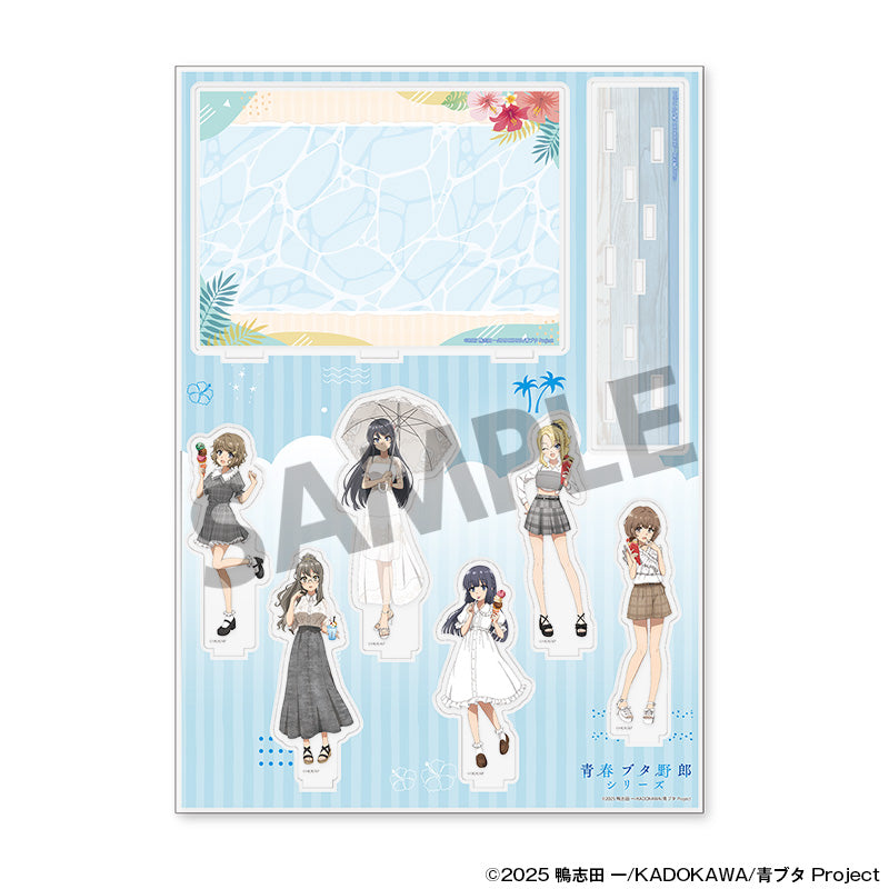 青春ブタ野郎シリーズ 背景付き描き下ろしアクリルスタンド バカンスVer.【予約商品】