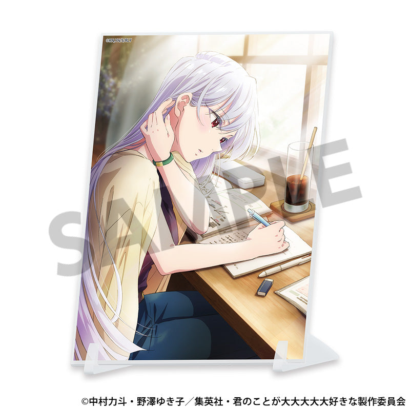 君のことが大大大大大好きな100人の彼女 A6ビジュアルアクリルプレート 栄逢凪乃【予約商品】