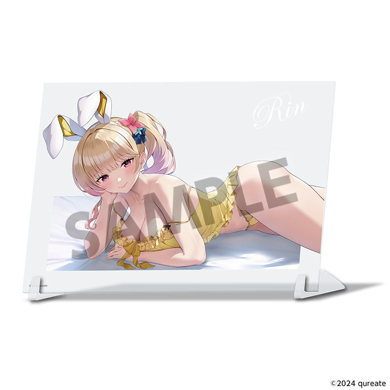 バニーガーデン 描き下ろしビジュアルアクリルプレート 凜 添い寝B Ver.【予約商品】