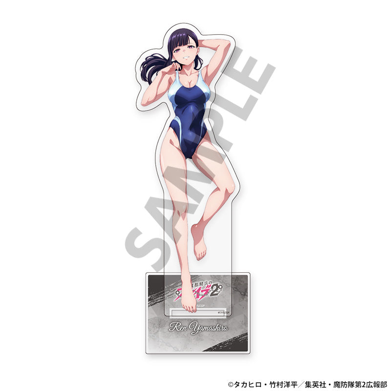 魔都精兵のスレイブ2 描き下ろしBIGアクリルスタンド 山城恋 競泳水着Ver. A【予約商品】