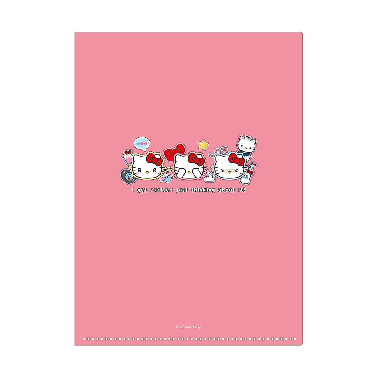 サンリオキャラクターズ 5インデックスクリアファイル ペタペタステッカーズ2/ハローキティ【予約商品】