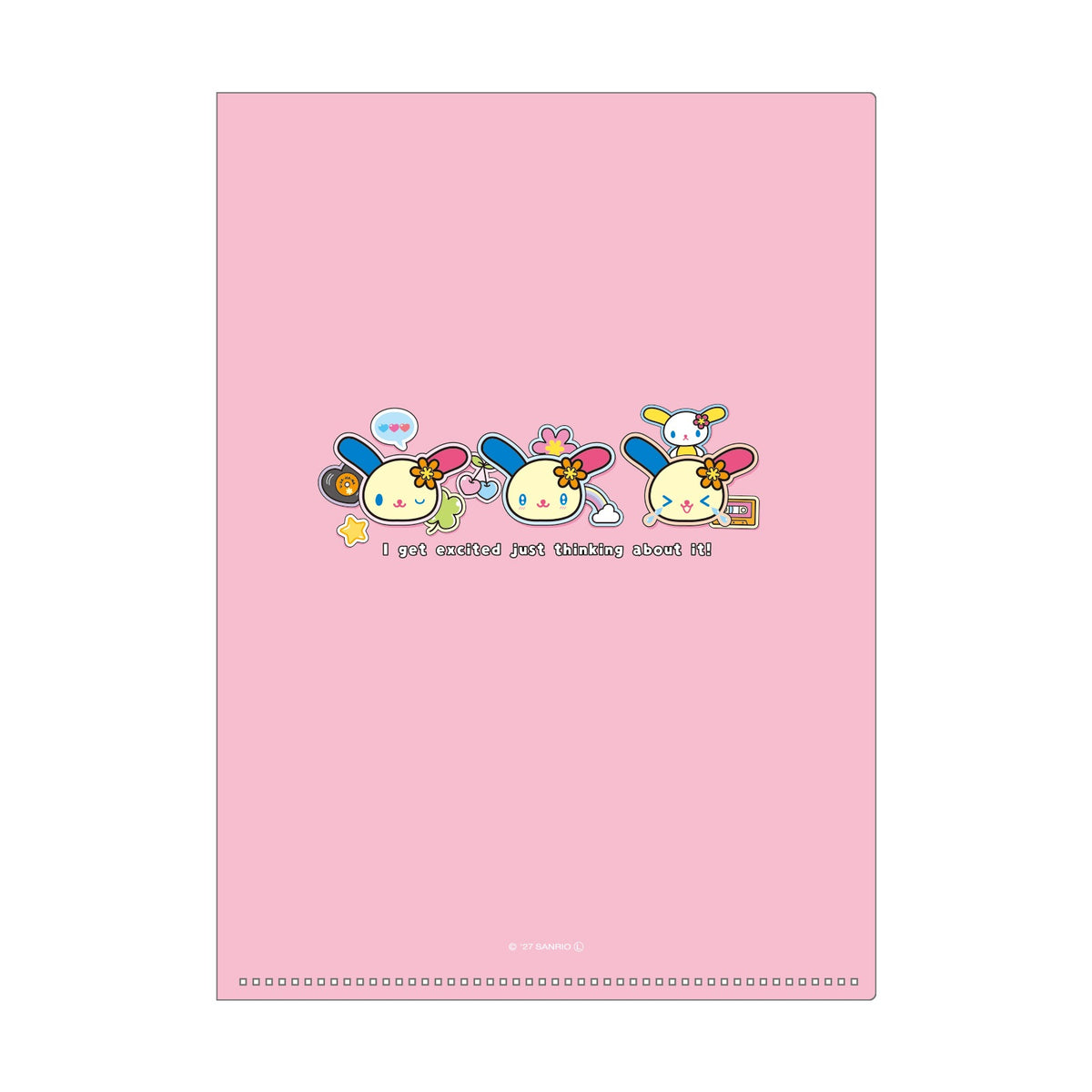 サンリオキャラクターズ 5インデックスクリアファイル ペタペタステッカーズ2/ウサハナ【予約商品】