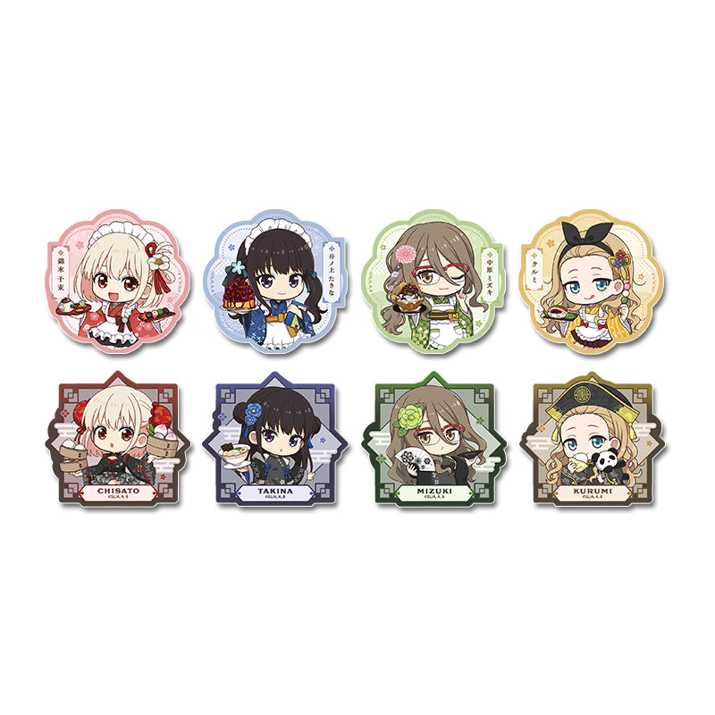 【Box/8】リコリス・リコイル ぷちちょこトレーディングステッカー 和メイドVer.&チャイナVer.【予約商品】