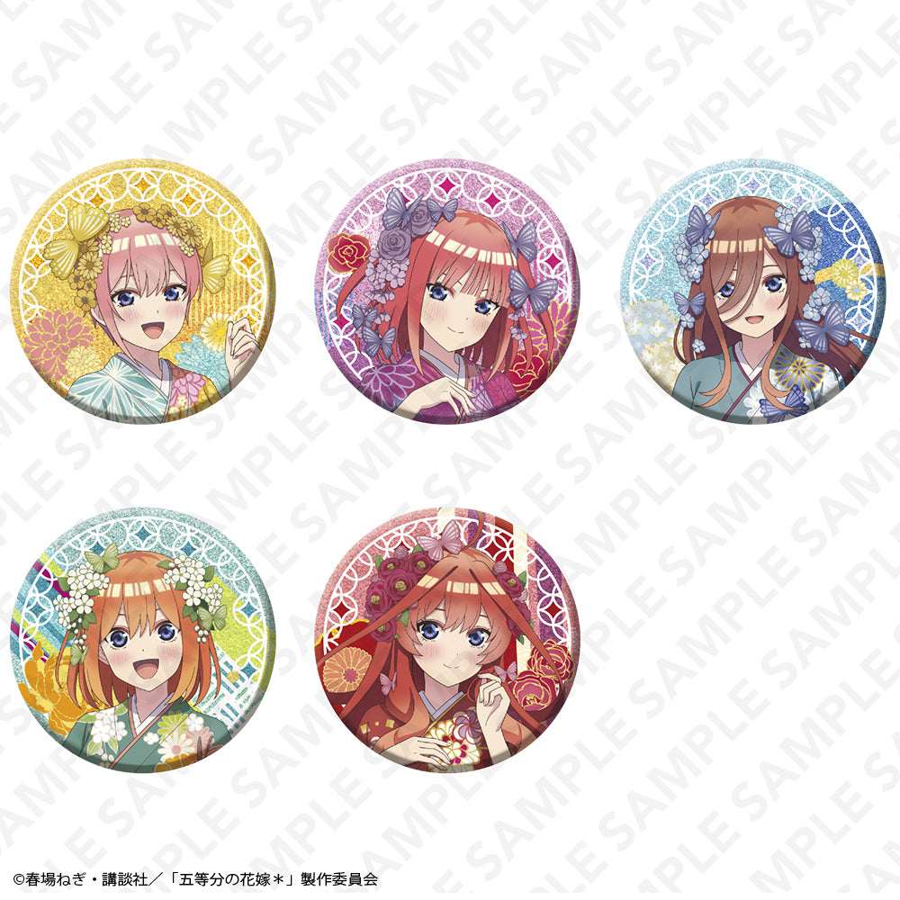 【Box/5】五等分の花嫁* トレーディング グリッター100mm缶バッジ【予約商品】