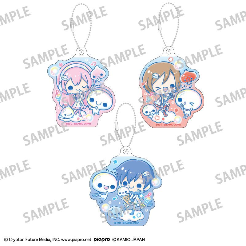初音ミク×ぷくぷくあわわちゃん アクリルキーホルダーセット 巡音ルカ