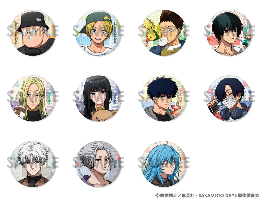 サカモトデイズ展　ターゲット缶バッチコレクション　11点セット　神々廻　夏生 サカモトデイズ展 ターゲット缶バッチコレクション 11点セット 神々廻