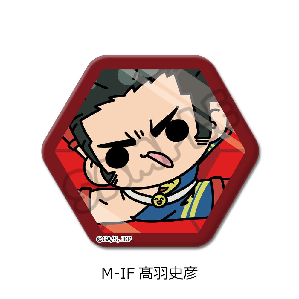 呪術廻戦 第3期 死滅回游 第3弾 六角形缶バッジ M-IF 髙羽史彦【予約商品】