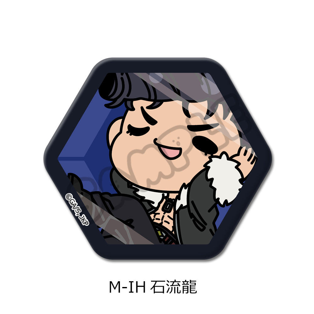 呪術廻戦 第3期 死滅回游 第3弾 六角形缶バッジ M-IH 石流龍【予約商品】