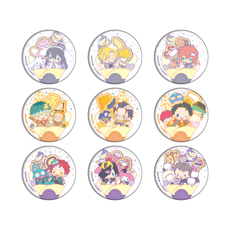 【Box/9】缶バッジ ヒプノシスマイク SANRIO NAKAYOKU EDIT 04 コラボイラスト【予約商品】