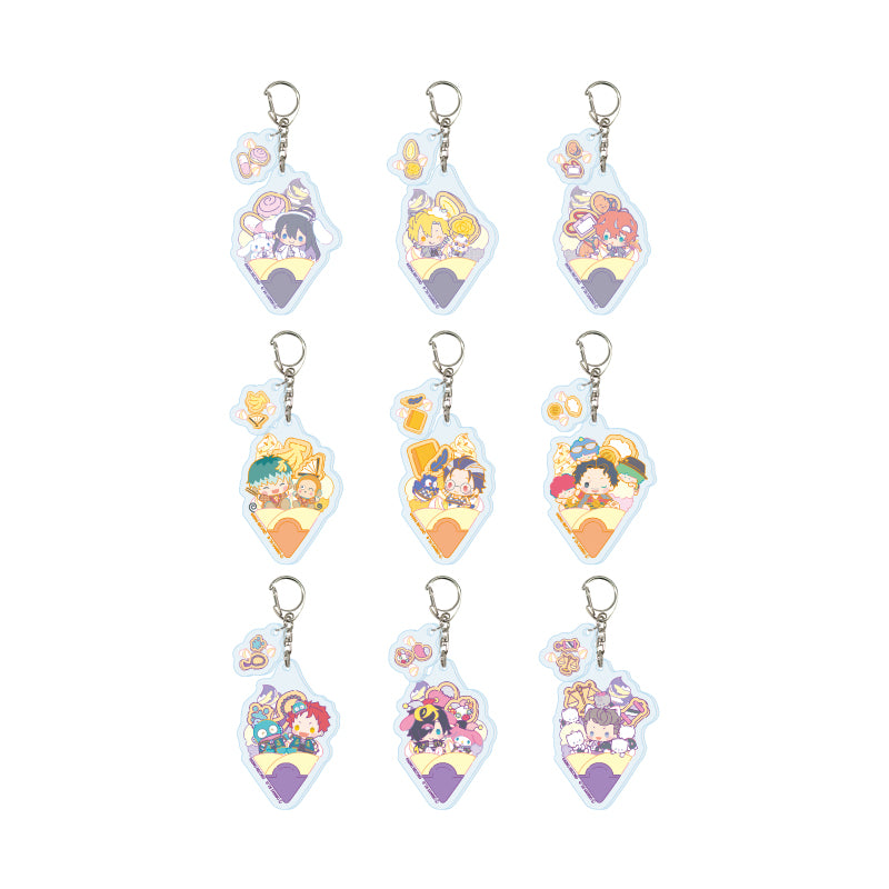 【Box/9】パーツ付きアクリルキーホルダー ヒプノシスマイク SANRIO NAKAYOKU EDIT 02 コラボイラスト【予約商品】